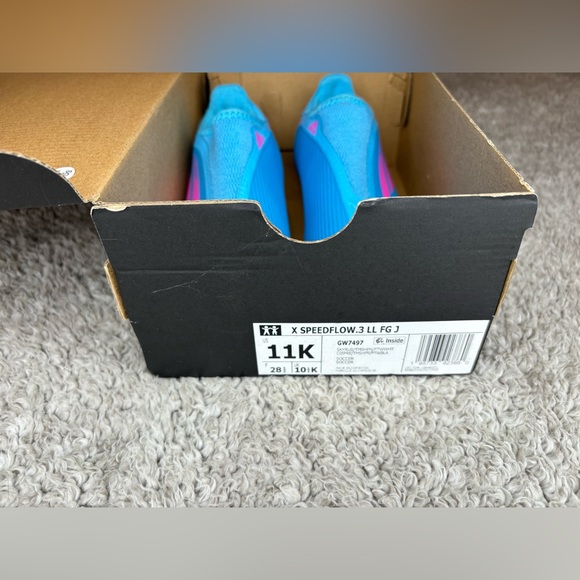 NWT Adidas Kids X Speed Flow .3 LL FG Firm Ground Cleats Size 11K - Picture 8 of 8